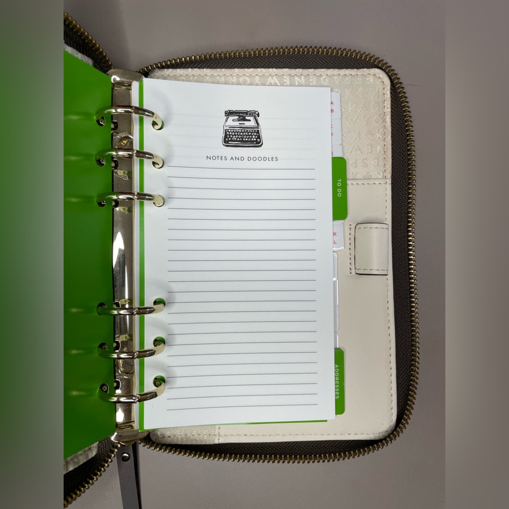 Kate Spade Gray Zip Leather Folio - Picture 5 of 7